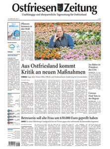 Ostfriesen Zeitung OZ Tageszeitung für Ostfriesland 27 April 2019 Emden Norden 
