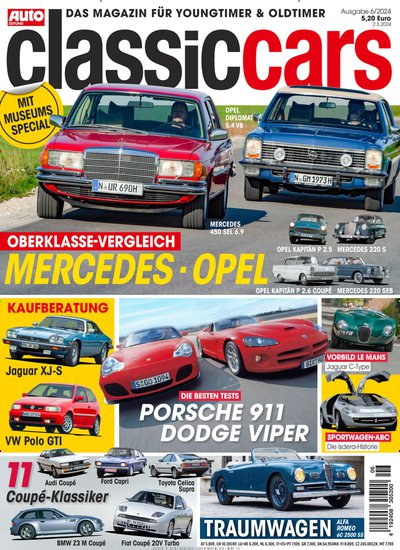 Auto Zeitung classic cars-Prämienabo Titelbild