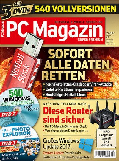 PC Magazin mit 3 DVDs-Prämienabo Titelbild